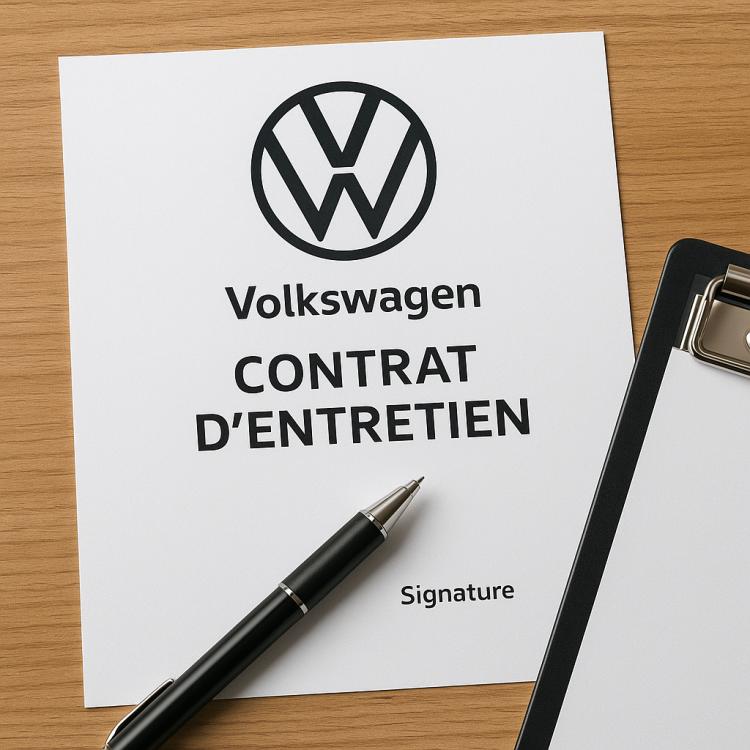 sur le contrat d'entretien Volkswagen électrique<