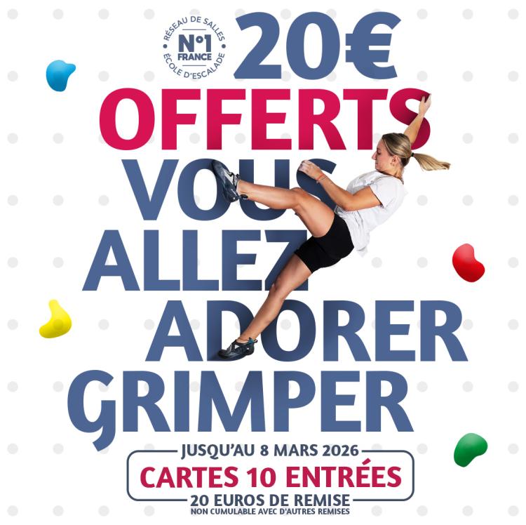 -20 euros sur la carte de 10 entrées<