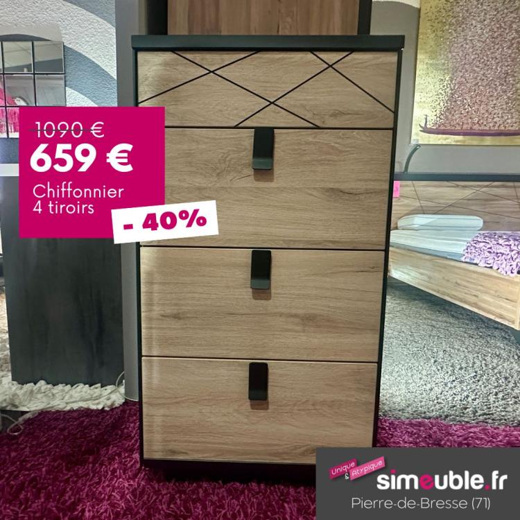 Chiffonnier 4 tiroirs<